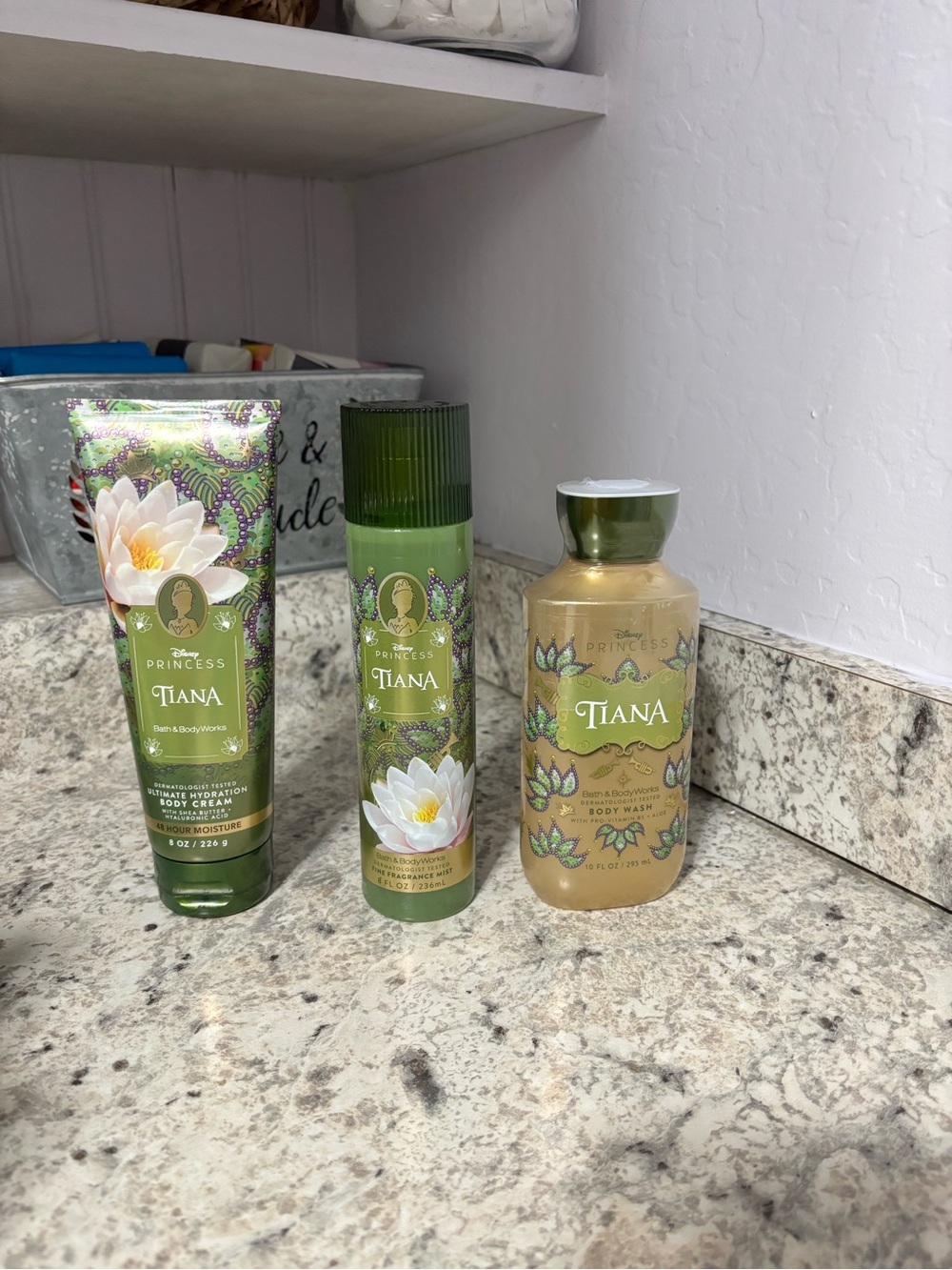 Bath & Body Works Limited Edition Disney Princess “Tiana” New 3-Pc Set NIP